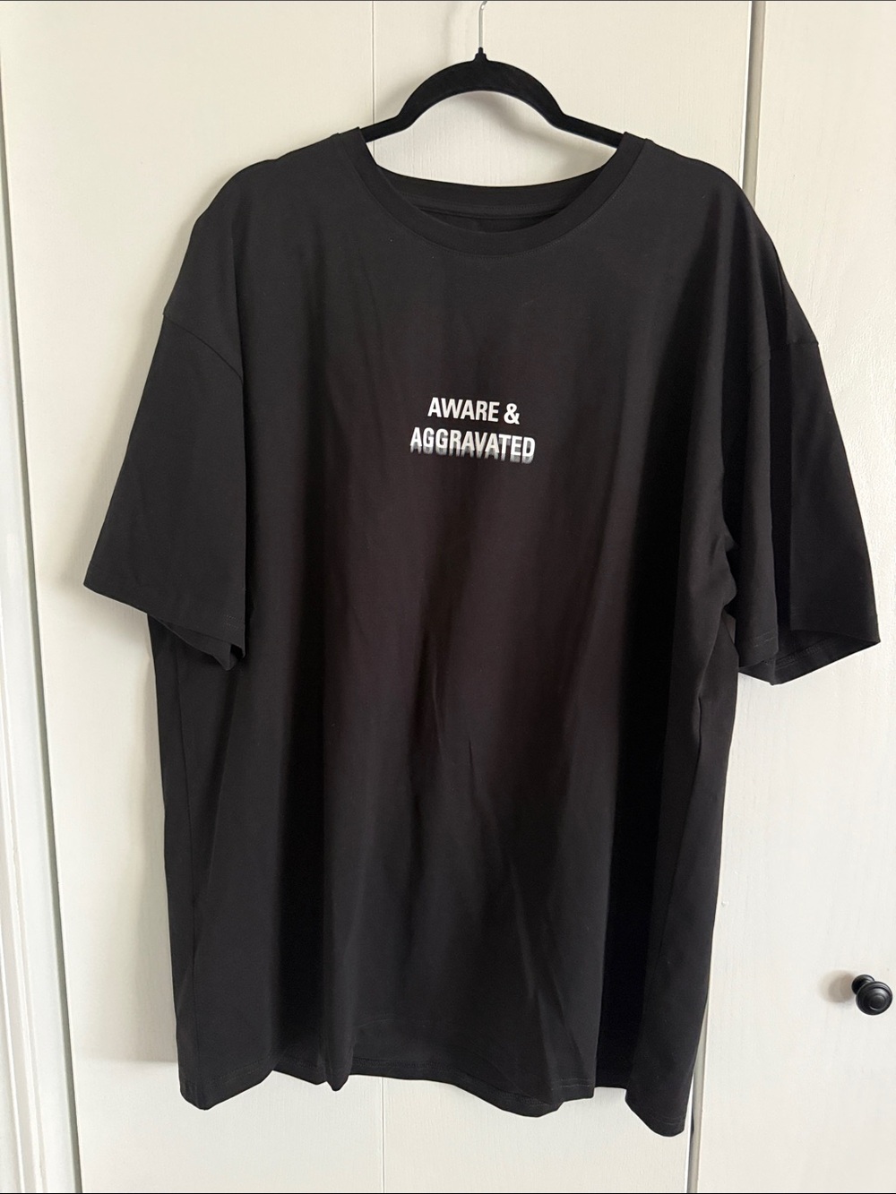 Leo Skepi Black Graphic Tee - "Aggravated and Aware” Shirt Sz 2XL